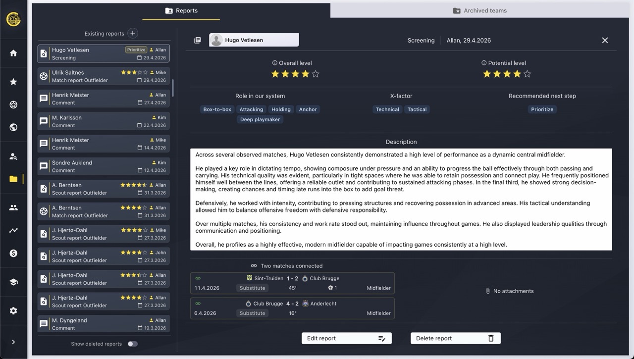 Customize your scouting and reporting workflows